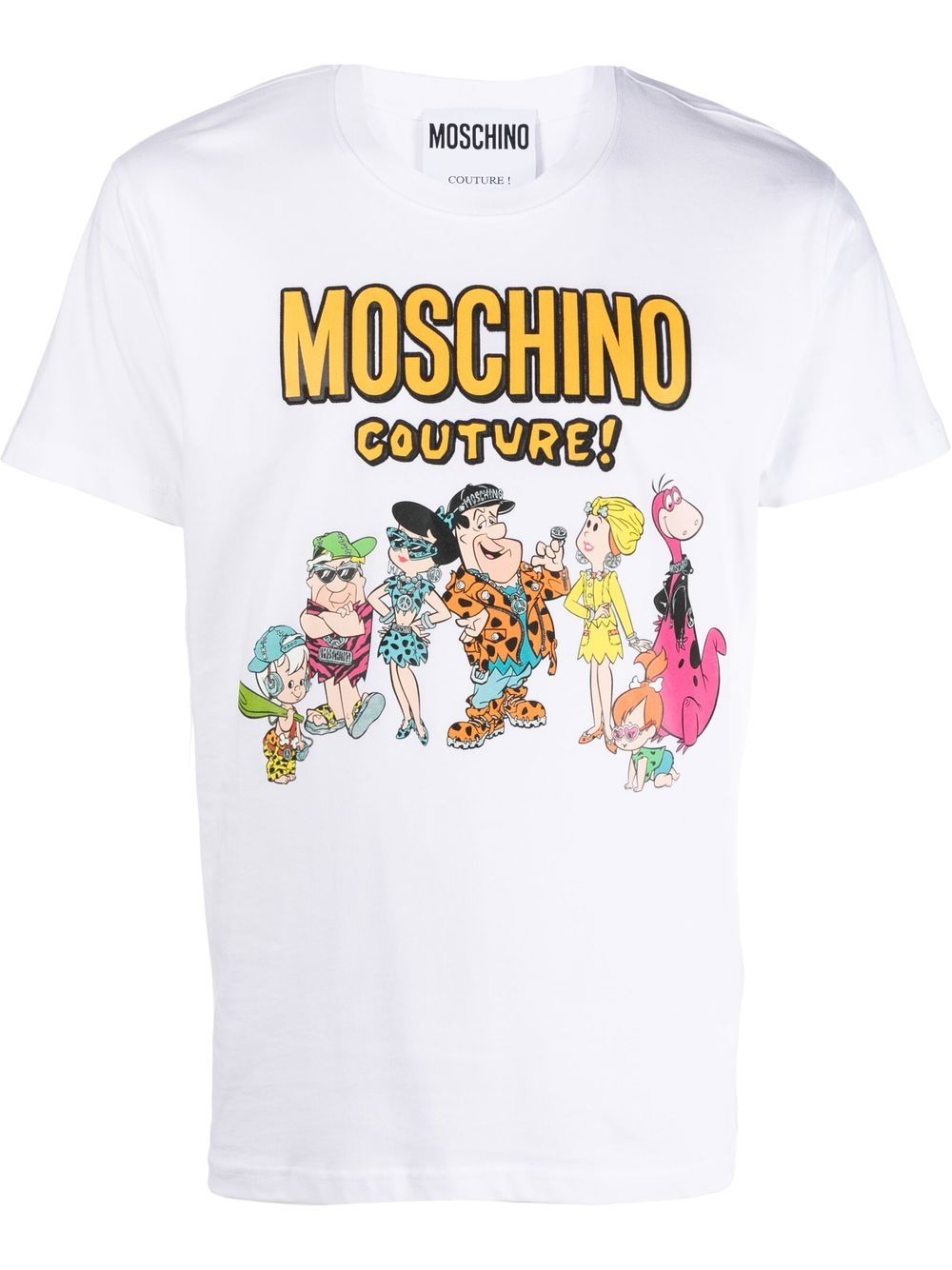 

Moschino The Flinstones logo-print T-shirt - White