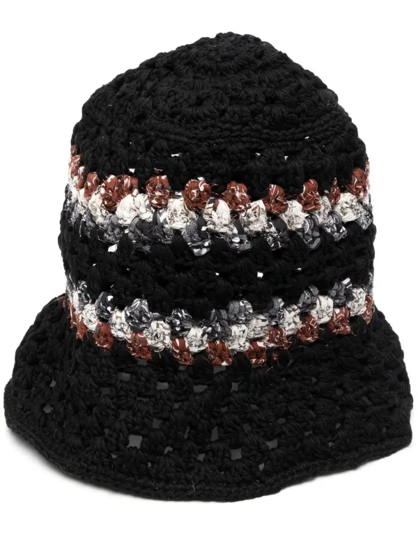 AMIRI crochet-knit Bucket Hat - Farfetch