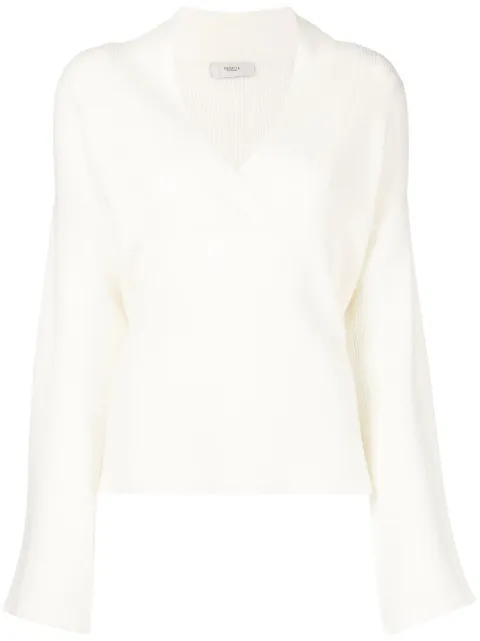 Pringle of Scotland ribbed-knit shawl-neck jumper