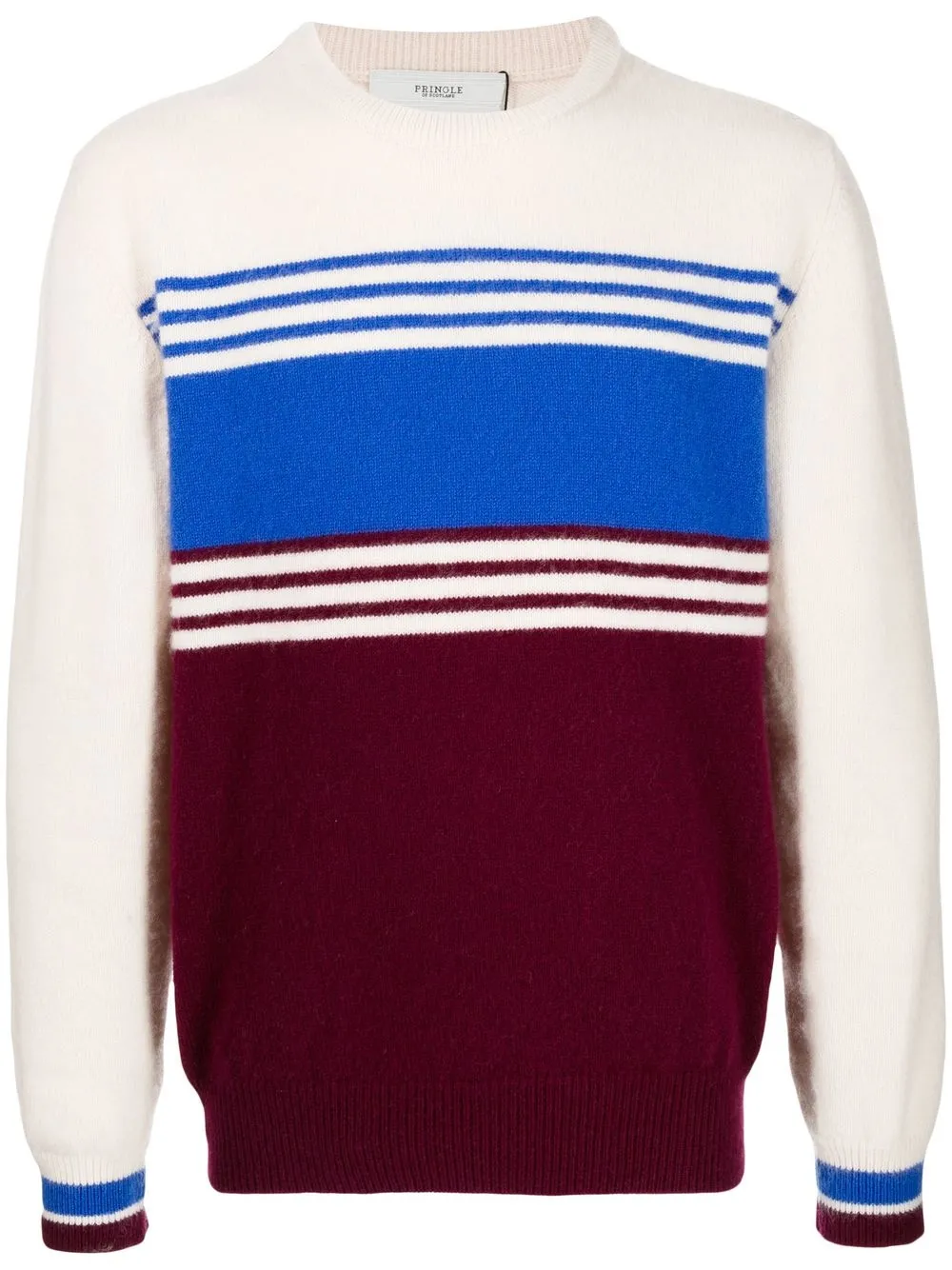 

Pringle of Scotland colour-block wool jumper - Red