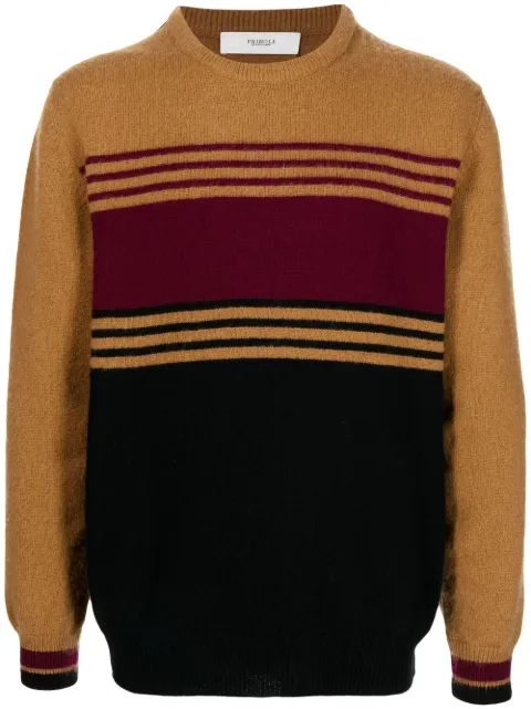 Pringle of Scotland pull colour block en laine à rayures