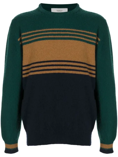 Pringle of Scotland striped panelled wool jumper