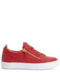 Giuseppe Zanotti Nicki crocodile-effect leather sneakers - Red