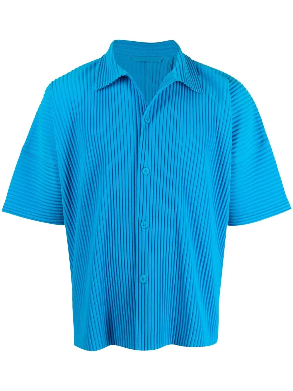 

Homme Plissé Issey Miyake fully-pleated button shirt - Blue