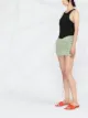 Isa Boulder scalloped knitted miniskirt