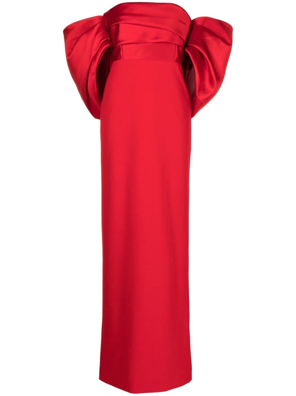 Solace London Off-shoulder Maxi Dress In Rot