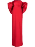 Solace London off-shoulder maxi dress - Red