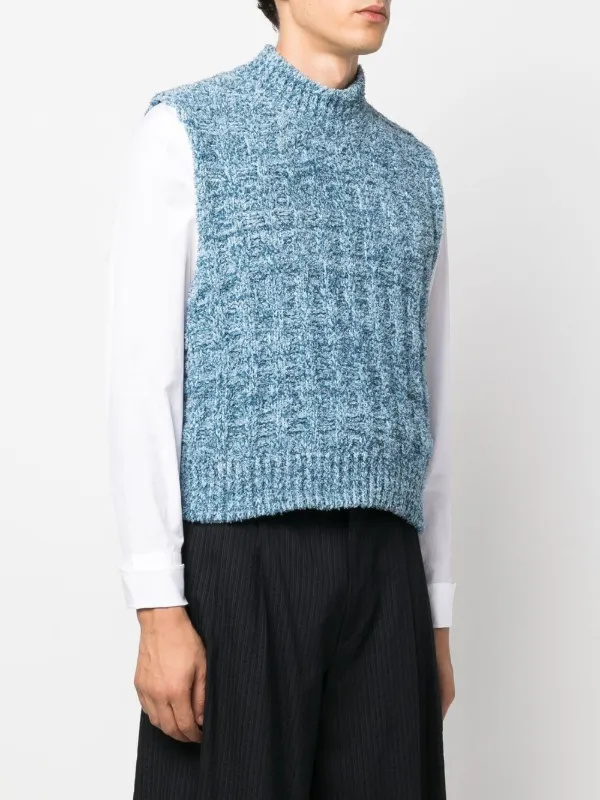 Maison Margiela Mock Neck Knitted Vest - Farfetch