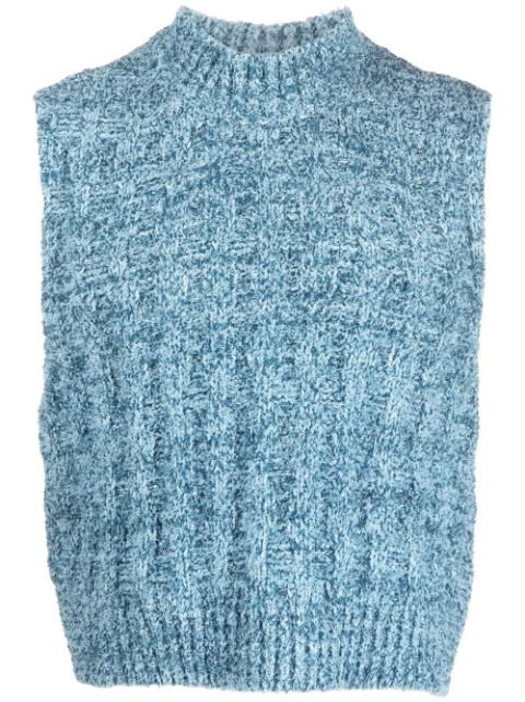 Maison Margiela bouclé knitted vest