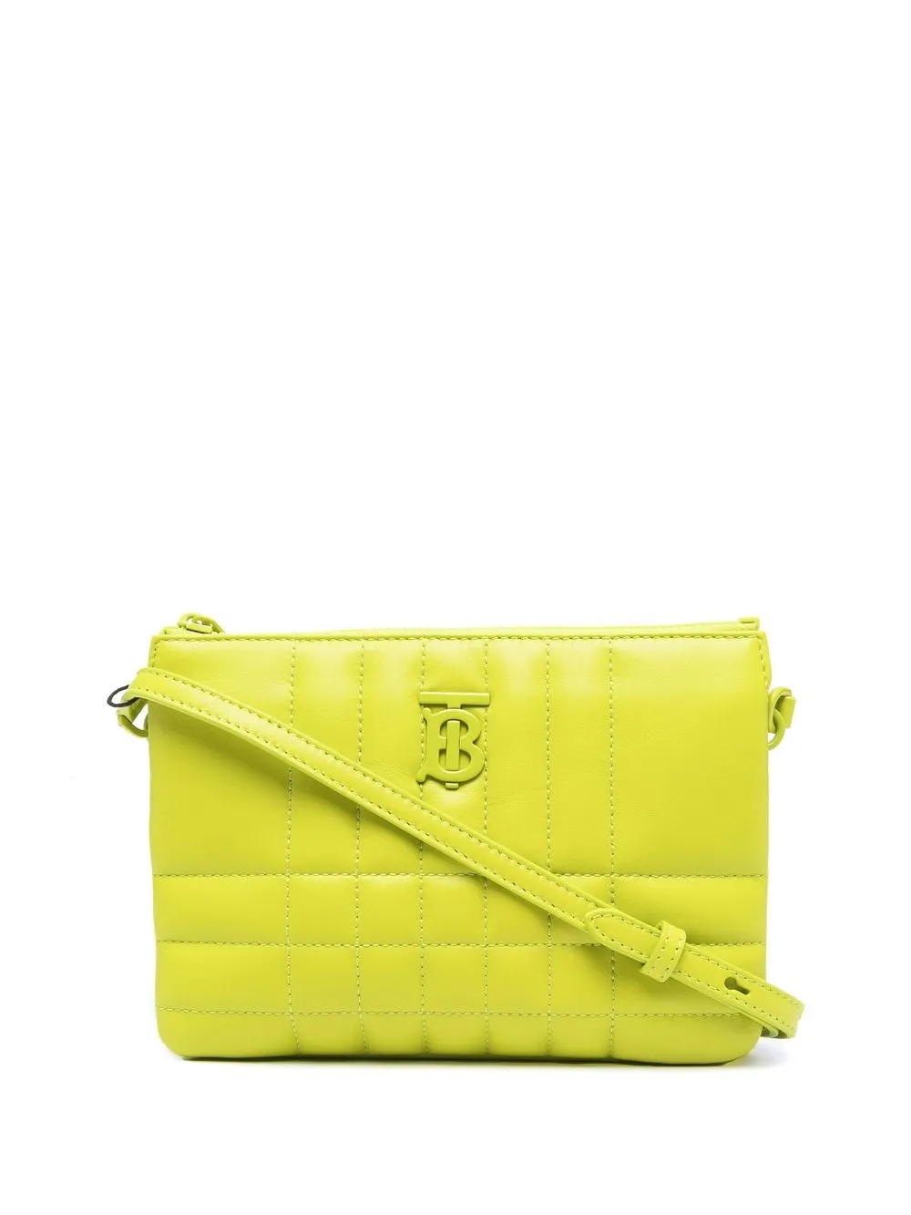 Burberry Quilted Logo Crossbody Bag In Yellow ModeSens