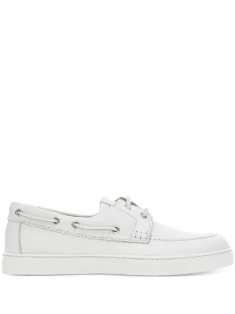 Gianvito Rossi leather lace-up boat shoes