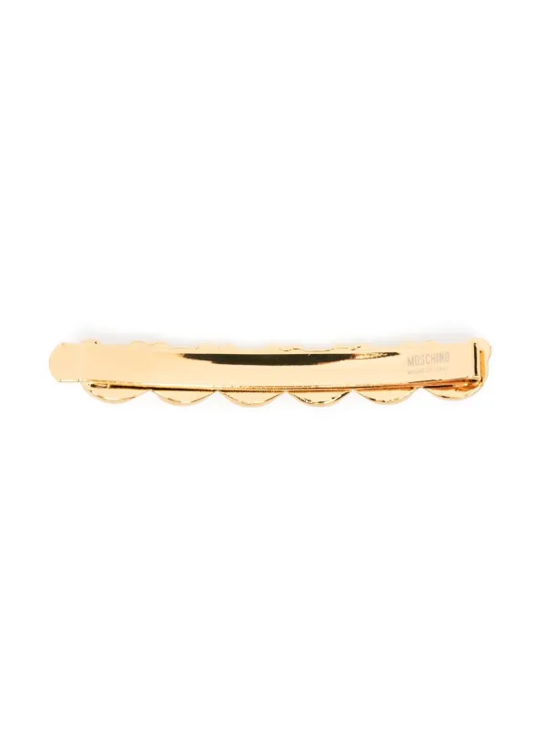 【関税&送料込】Moschino Teddy Bear Hair Pin Moschino Teddy Bear Hair Pin - Gold - Women | 910784030606
