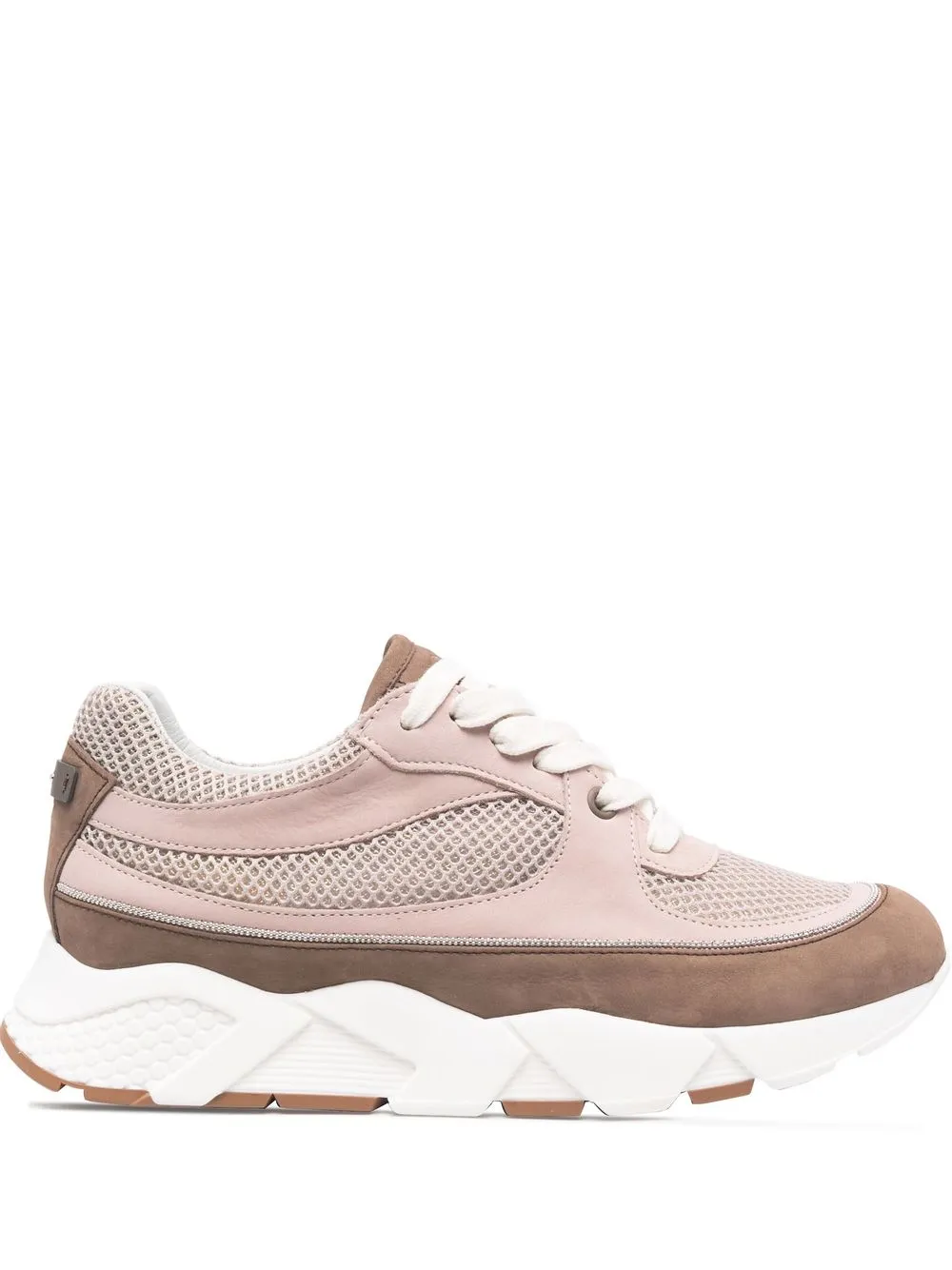 

Peserico tenis con paneles y agujetas - Rosado