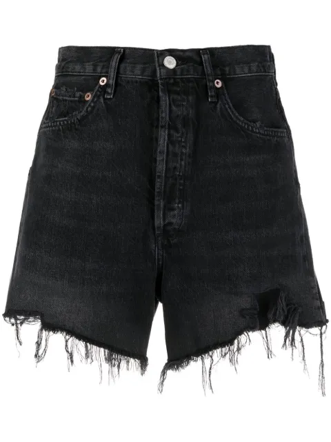 AGOLDE shorts de mezclilla Stella de tiro alto