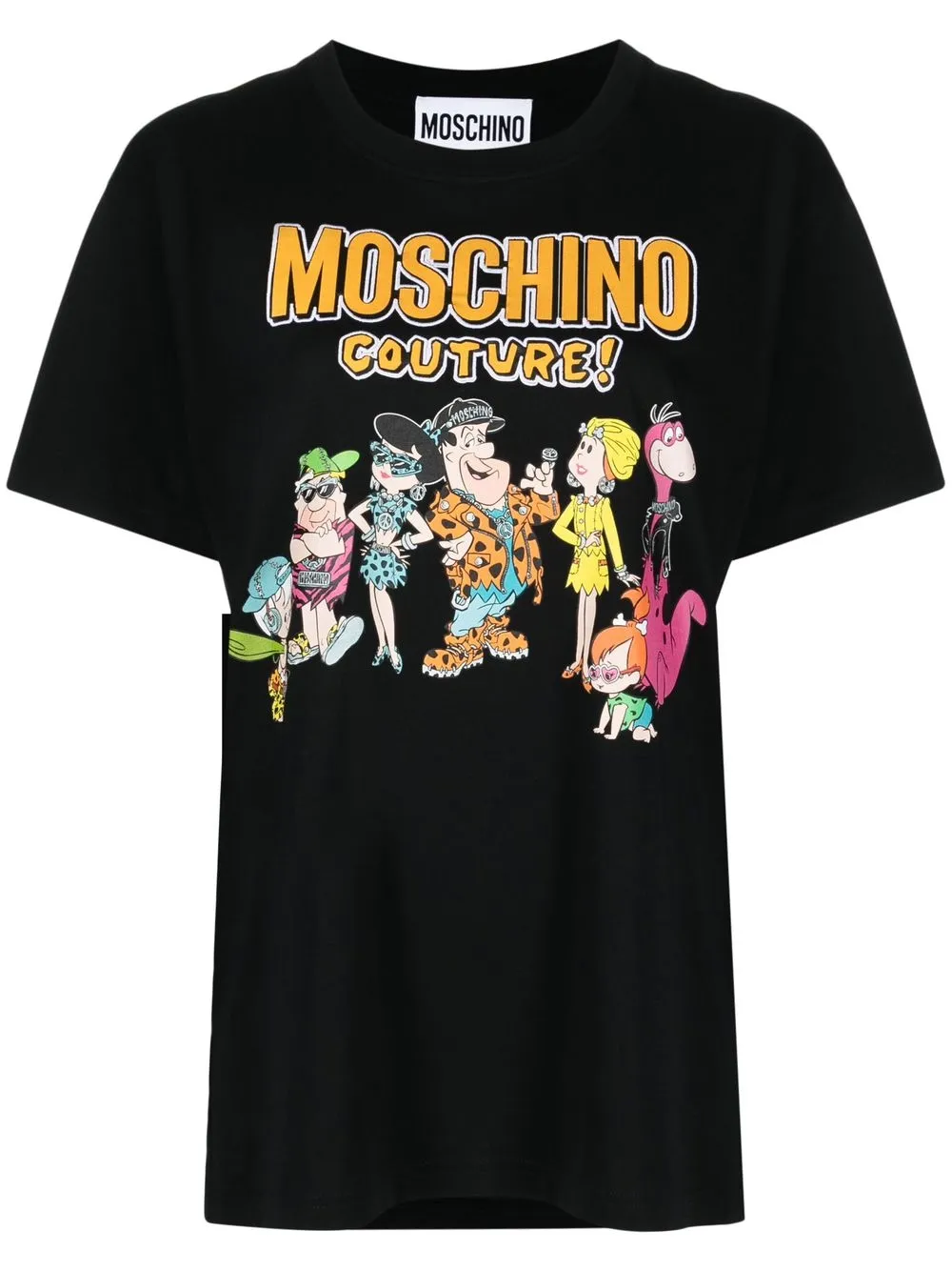 

Moschino playera con estampado The Flintstones - Negro