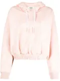FENDI elasticated cotton hoodie - Pink