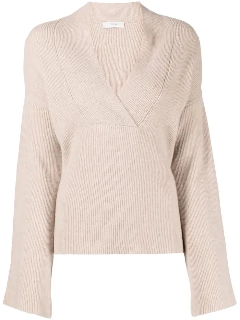 Pringle of Scotland ribbed-knit shawl-neck jumper