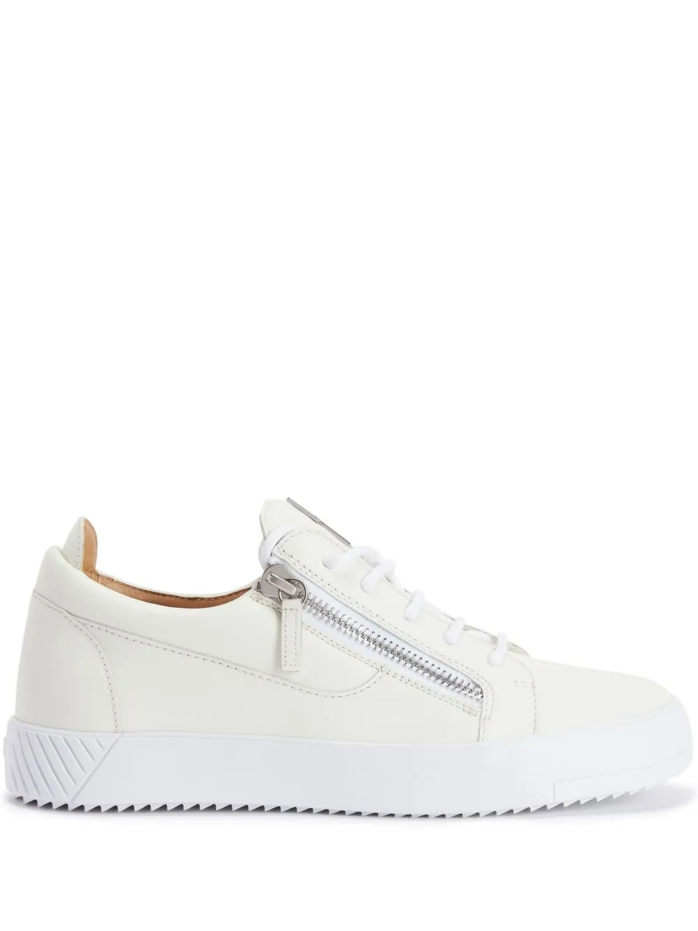 

Giuseppe Zanotti zip-fastening leather sneakers - White