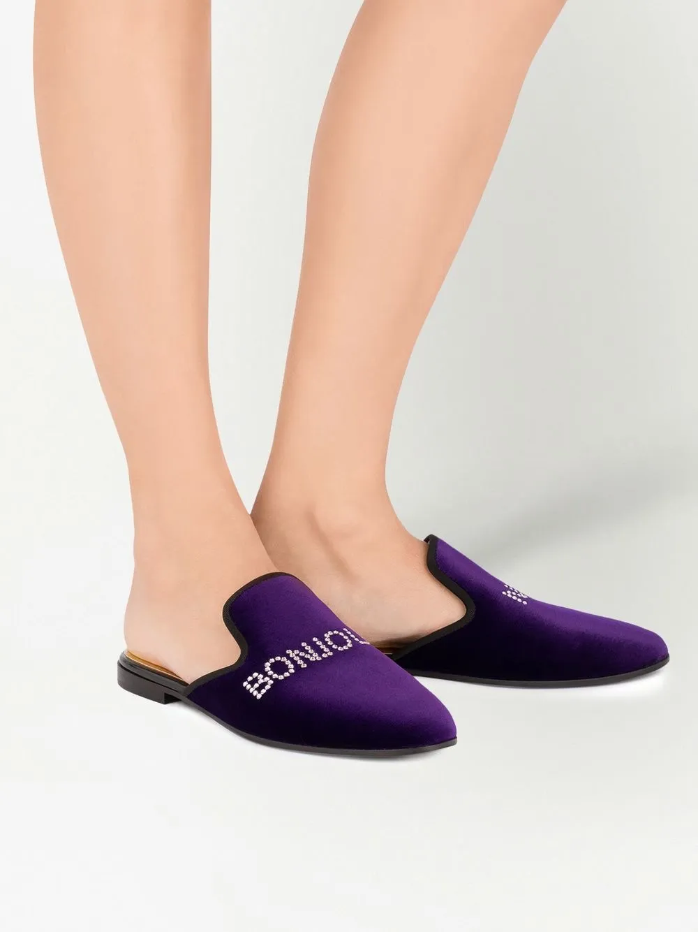 Giuseppe Zanotti Bonjour Nuit Velvet Loafers - Farfetch