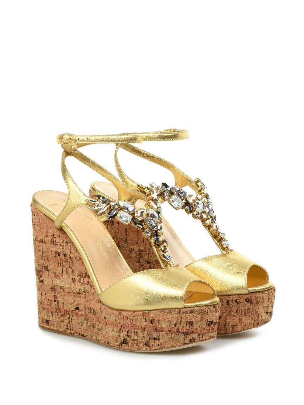 Giuseppe Zanotti Nancy sandalen met sleehak - Goud