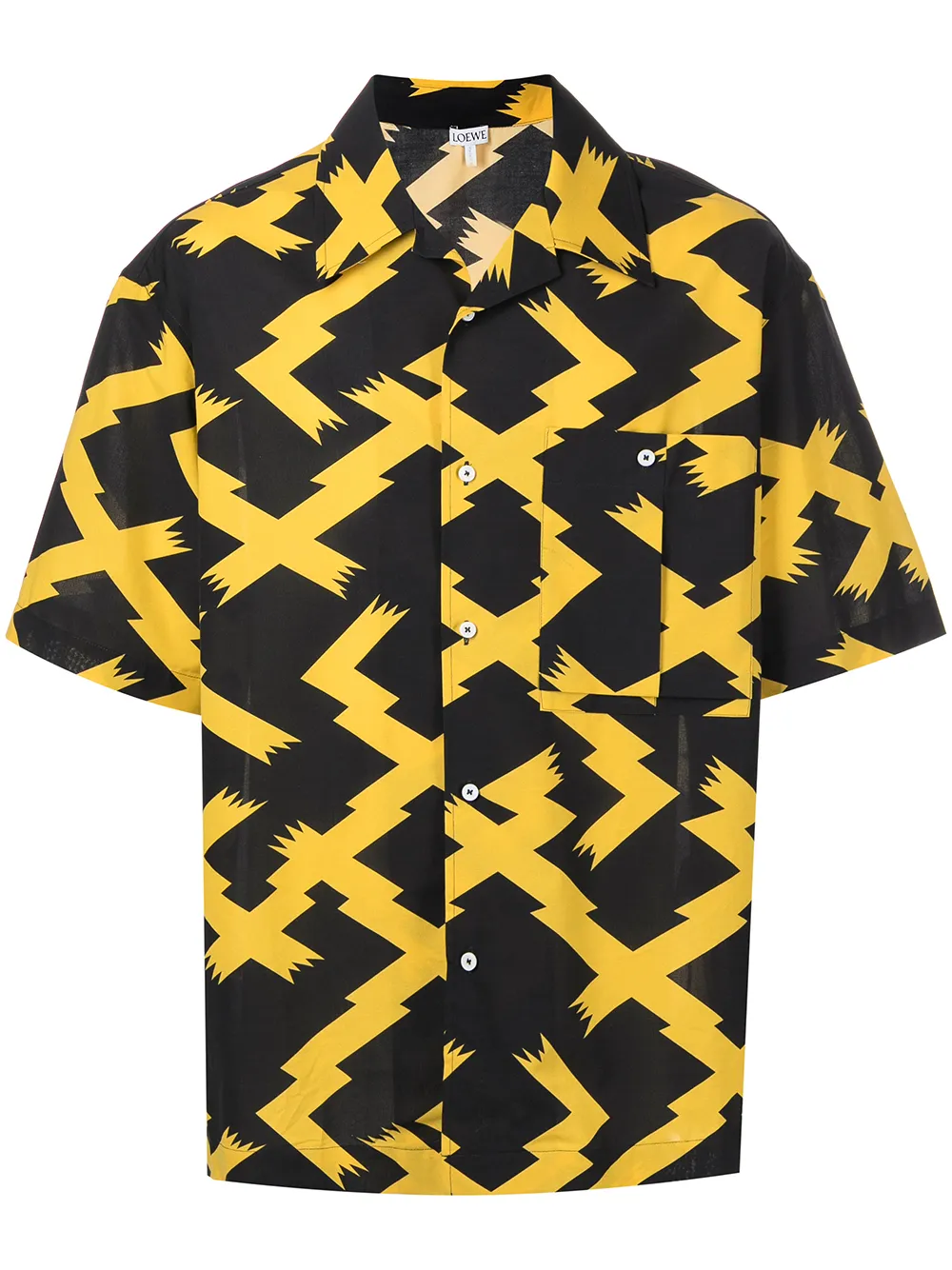 

LOEWE camisa con estampado gráfico - Negro