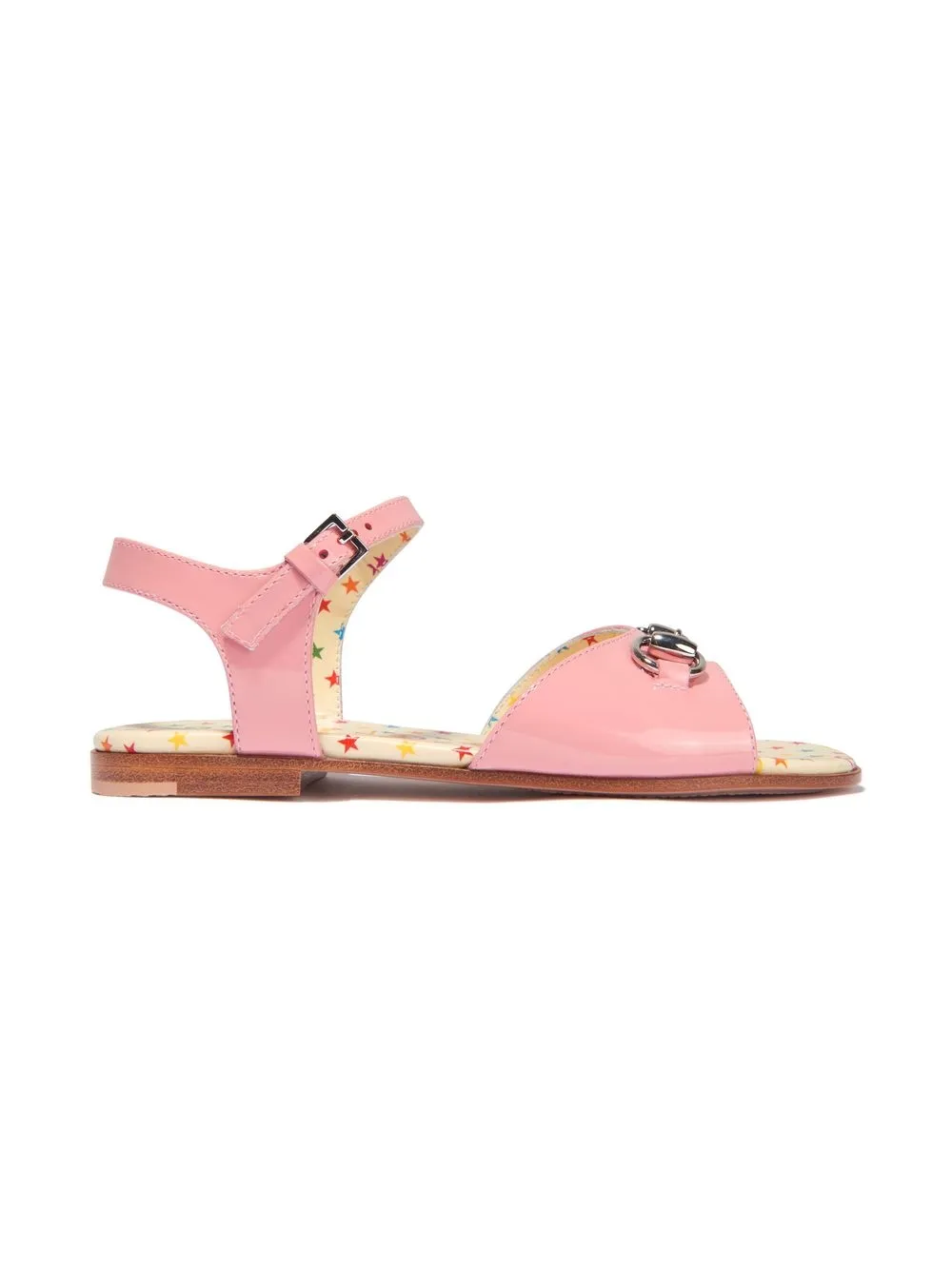 

Gucci Kids sandalias con hebilla horsebit - Rosado