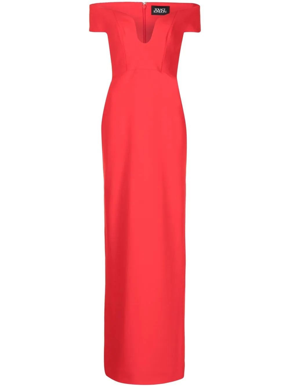 

Solace London vestido largo The Marlowe - Rojo