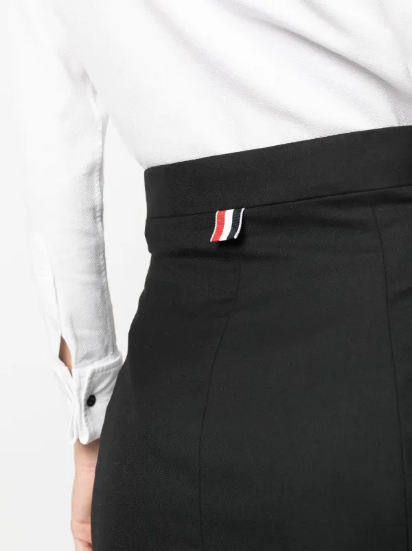 Thom Browne twill-weave Pencil Skirt | Black | FARFETCH