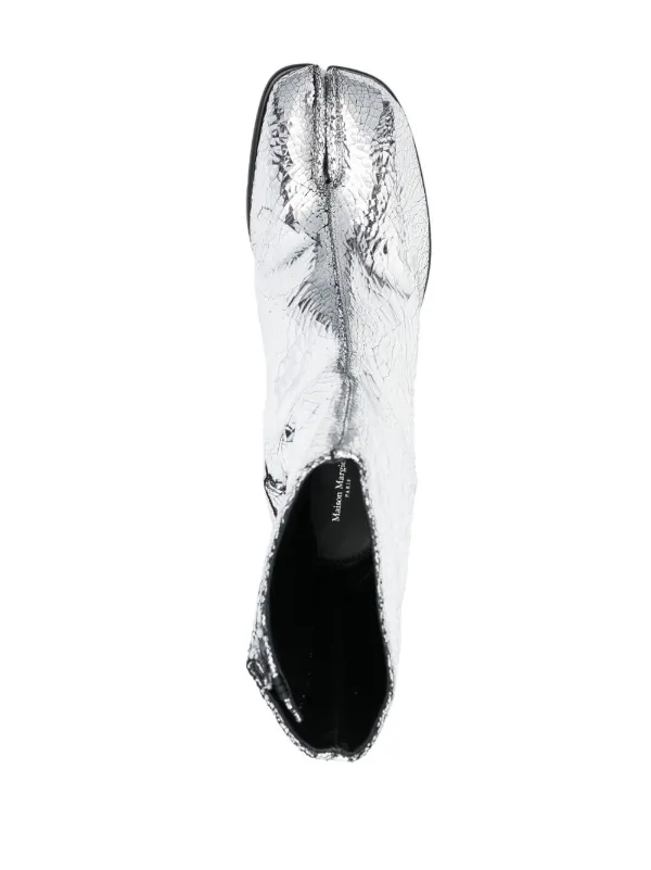 Maison Margiela Tabi Broken Mirror Boots | Silver | FARFETCH