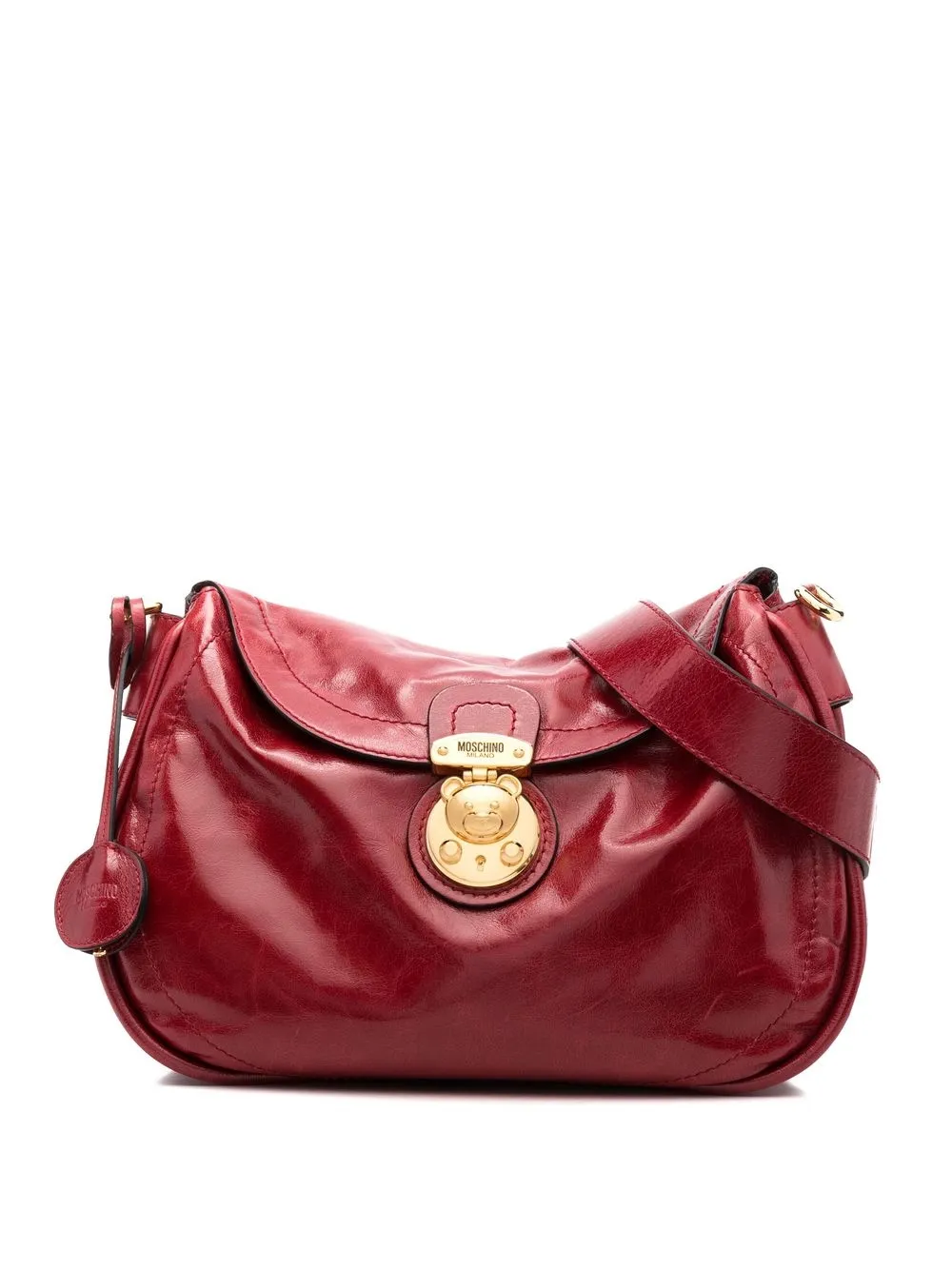 

Moschino bolsa de hombro con placa del logo - Rojo