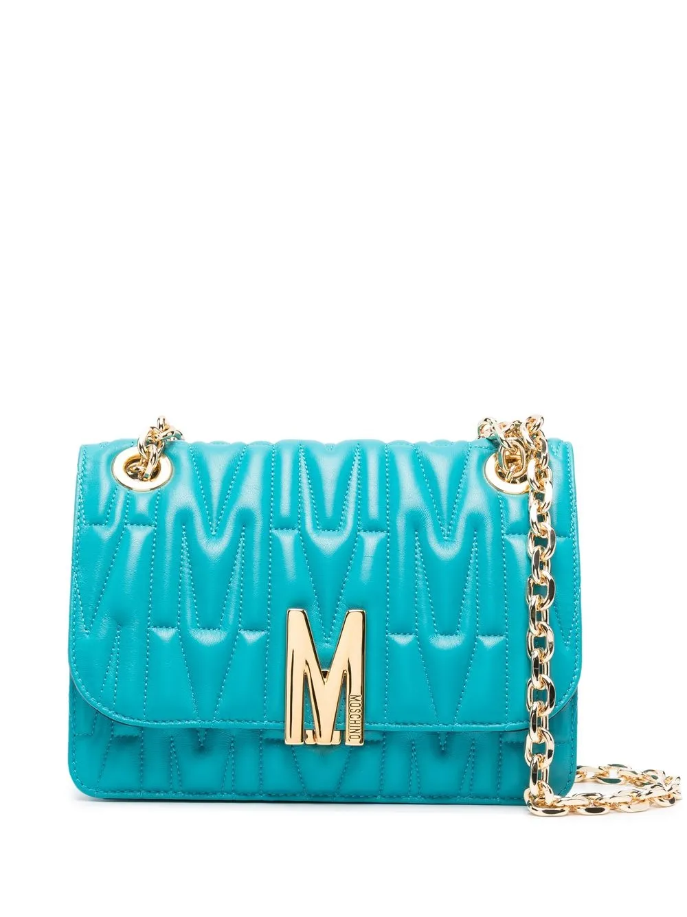 

Moschino bolsa de hombro con efecto capitonado - Verde