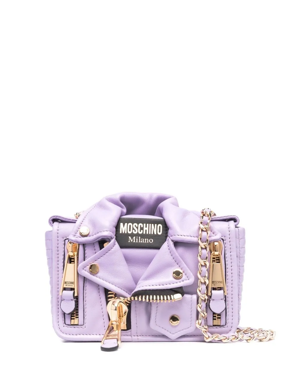 

Moschino bolsa crossbody biker - Morado