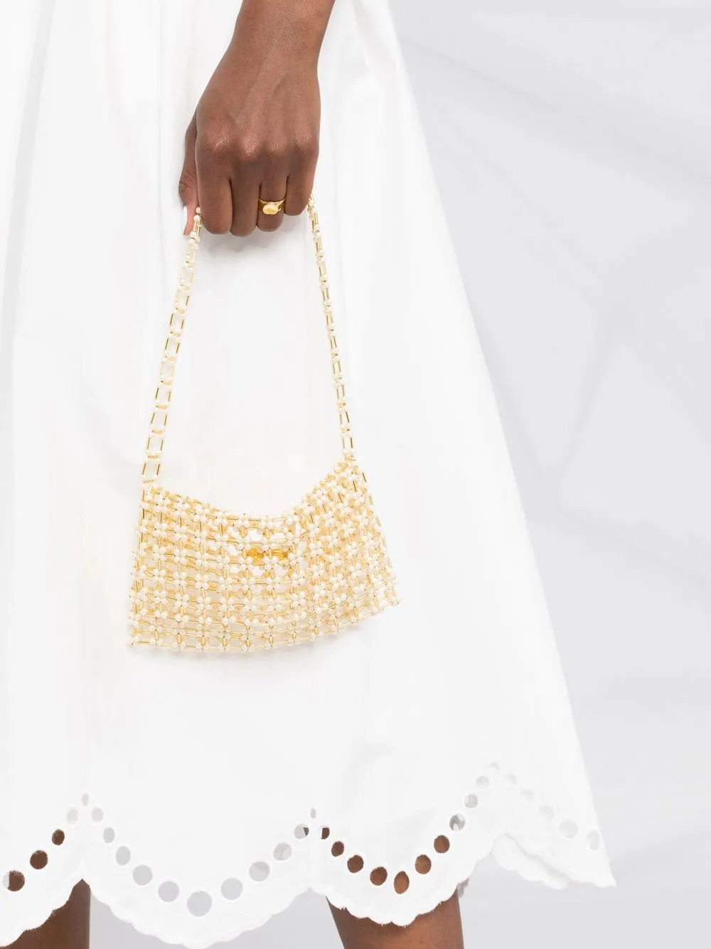 Vanina Pearl Beaded Tote Bag Farfetch
