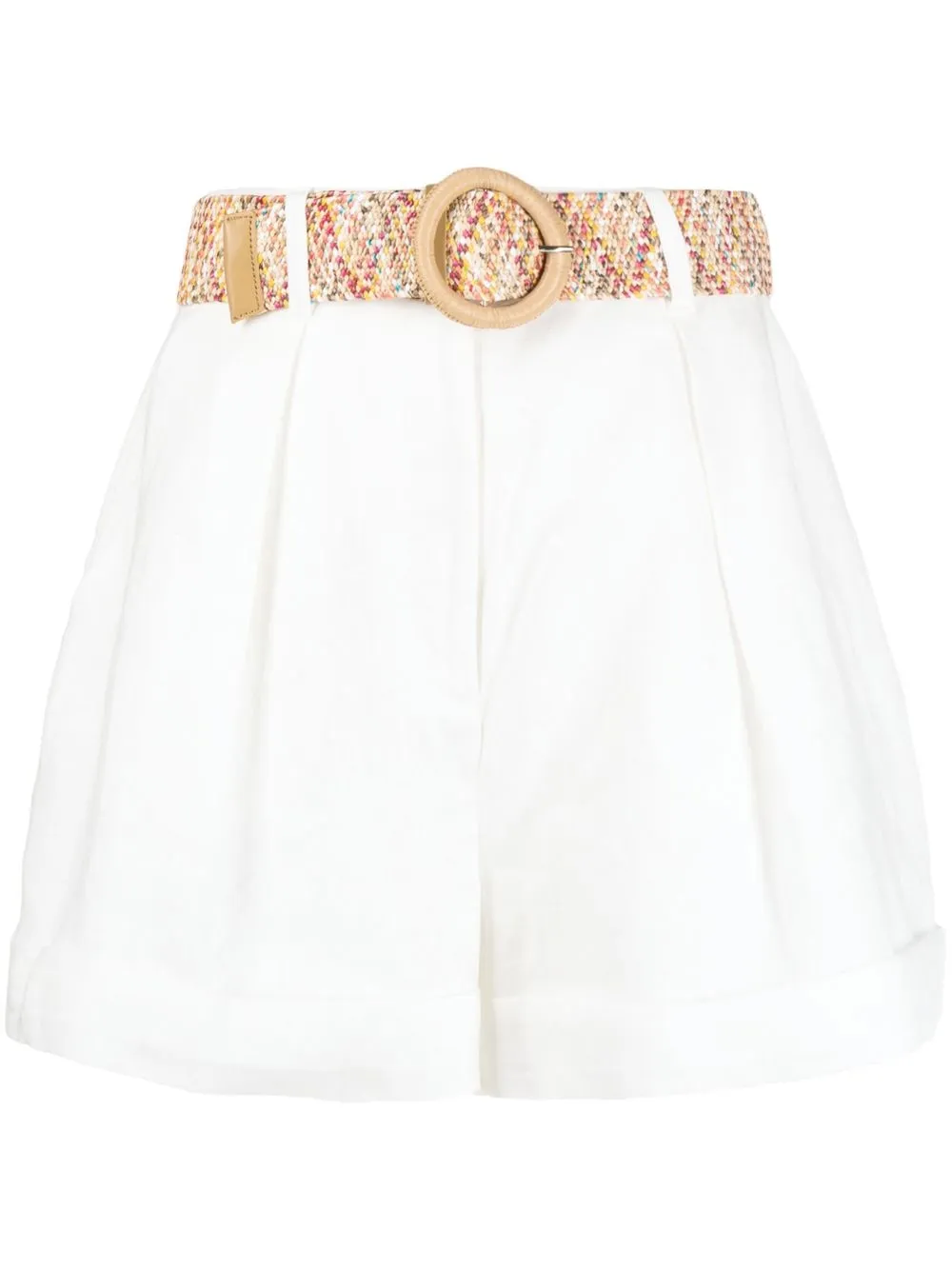 

ZIMMERMANN Anneke cuffed shorts - White