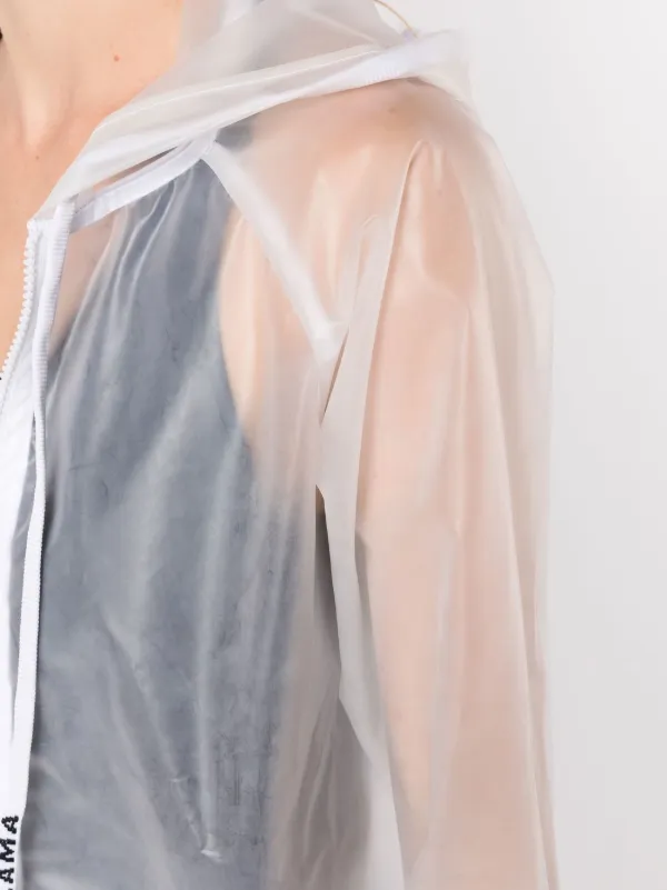 Off white clear jacket on sale