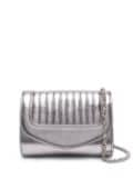 DELAGE Jeanne metallic cross-body bag - Grey