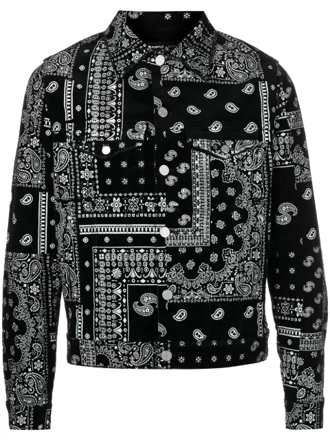 Purple Brand paisley-print shirt jacket