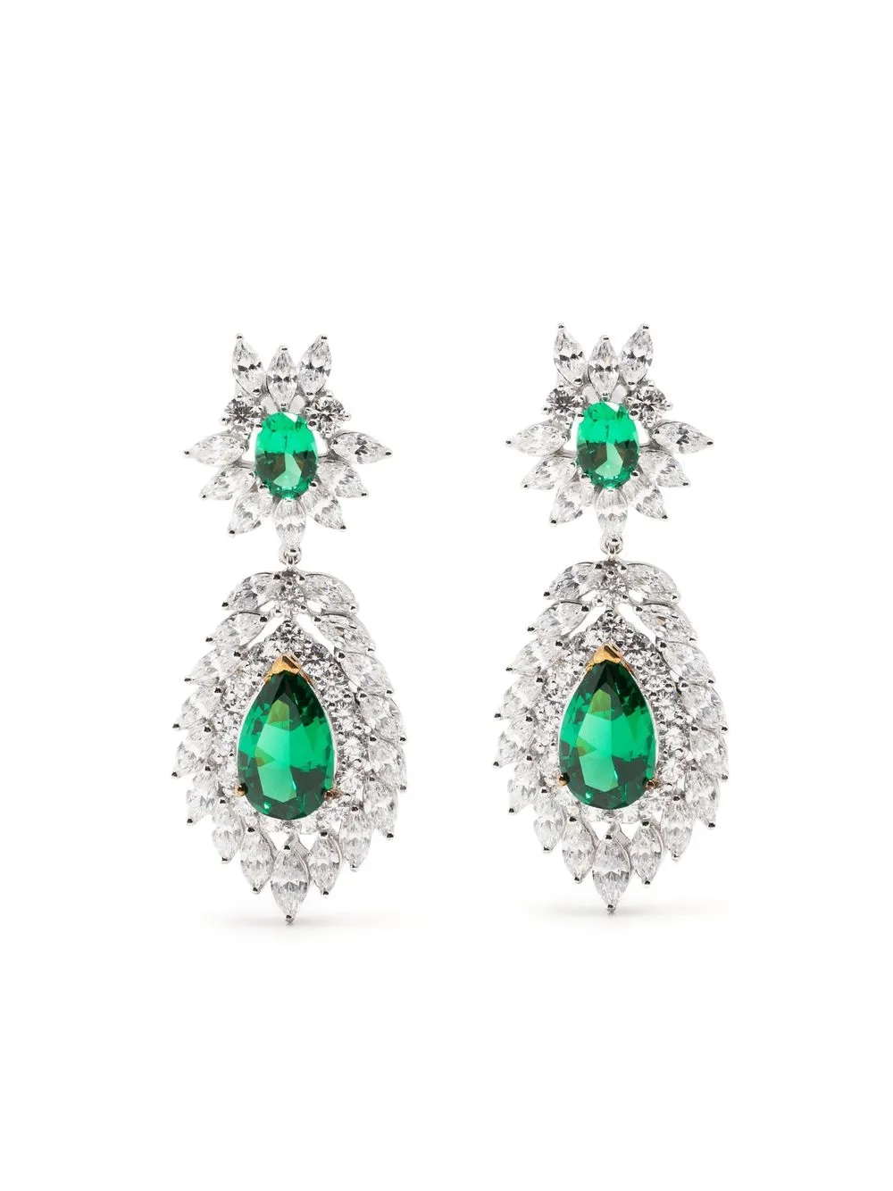 

CARAT LONDON Evergreen sterling-silver earrings