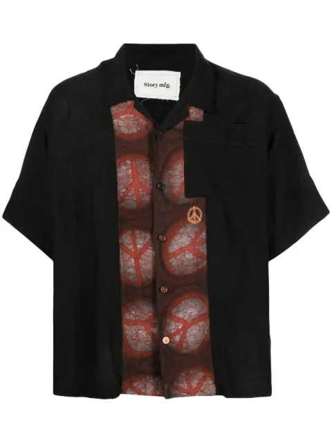 STORY mfg. chemise Peace Greetings en lin