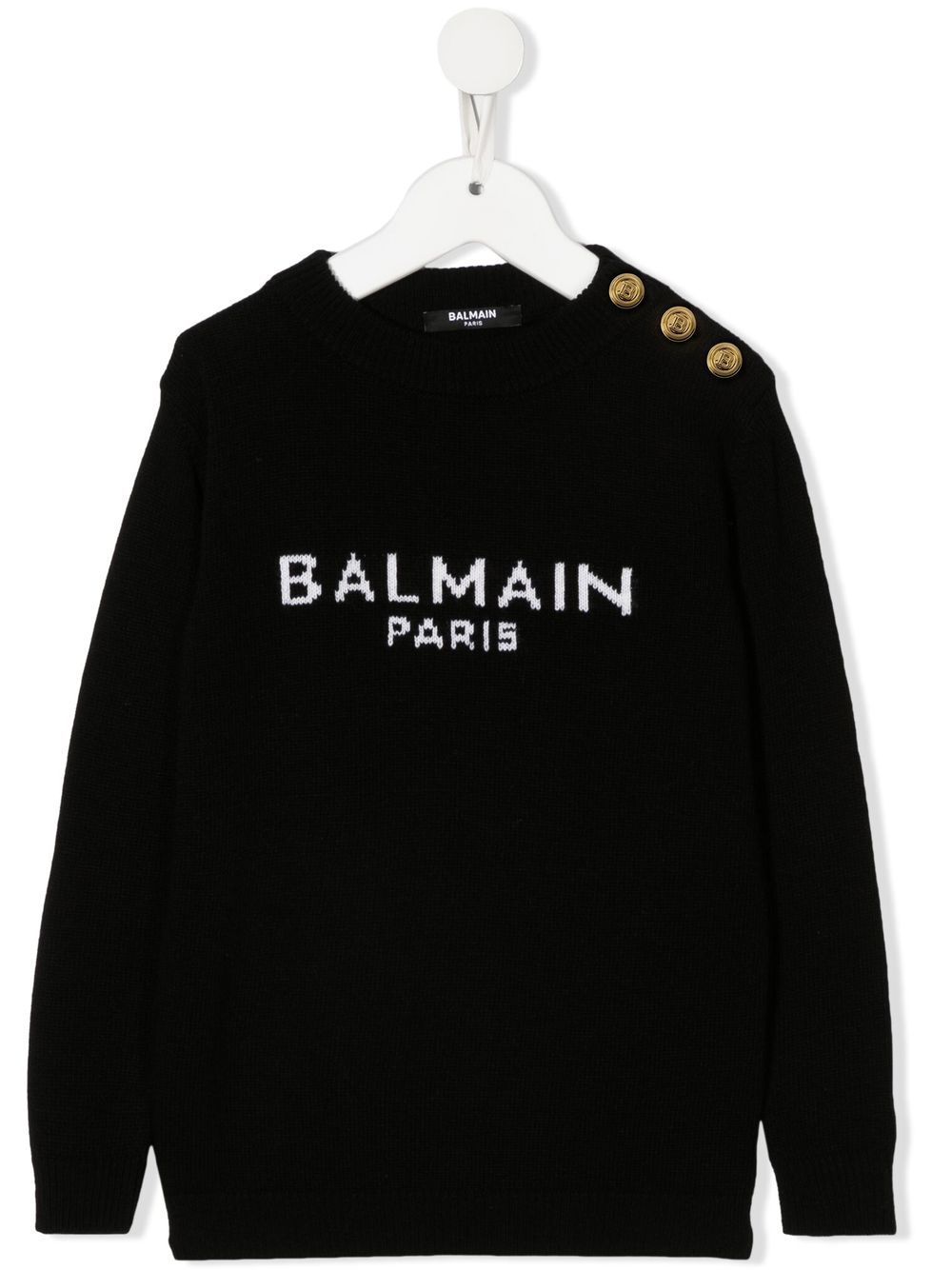 

Balmain Kids logo-print crew neck sweatshirt - Black