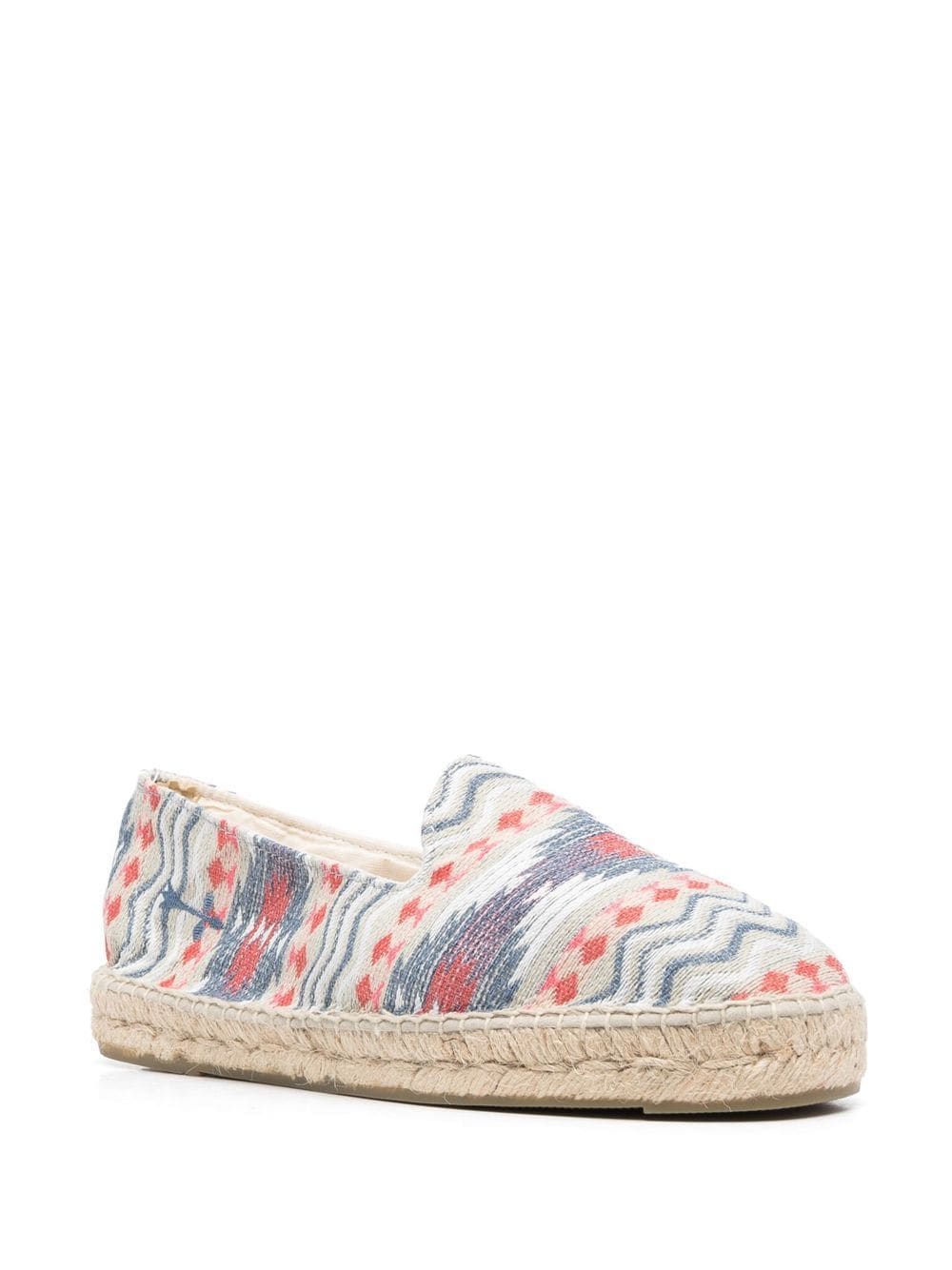 Manebi Espadrilles met print - Blauw