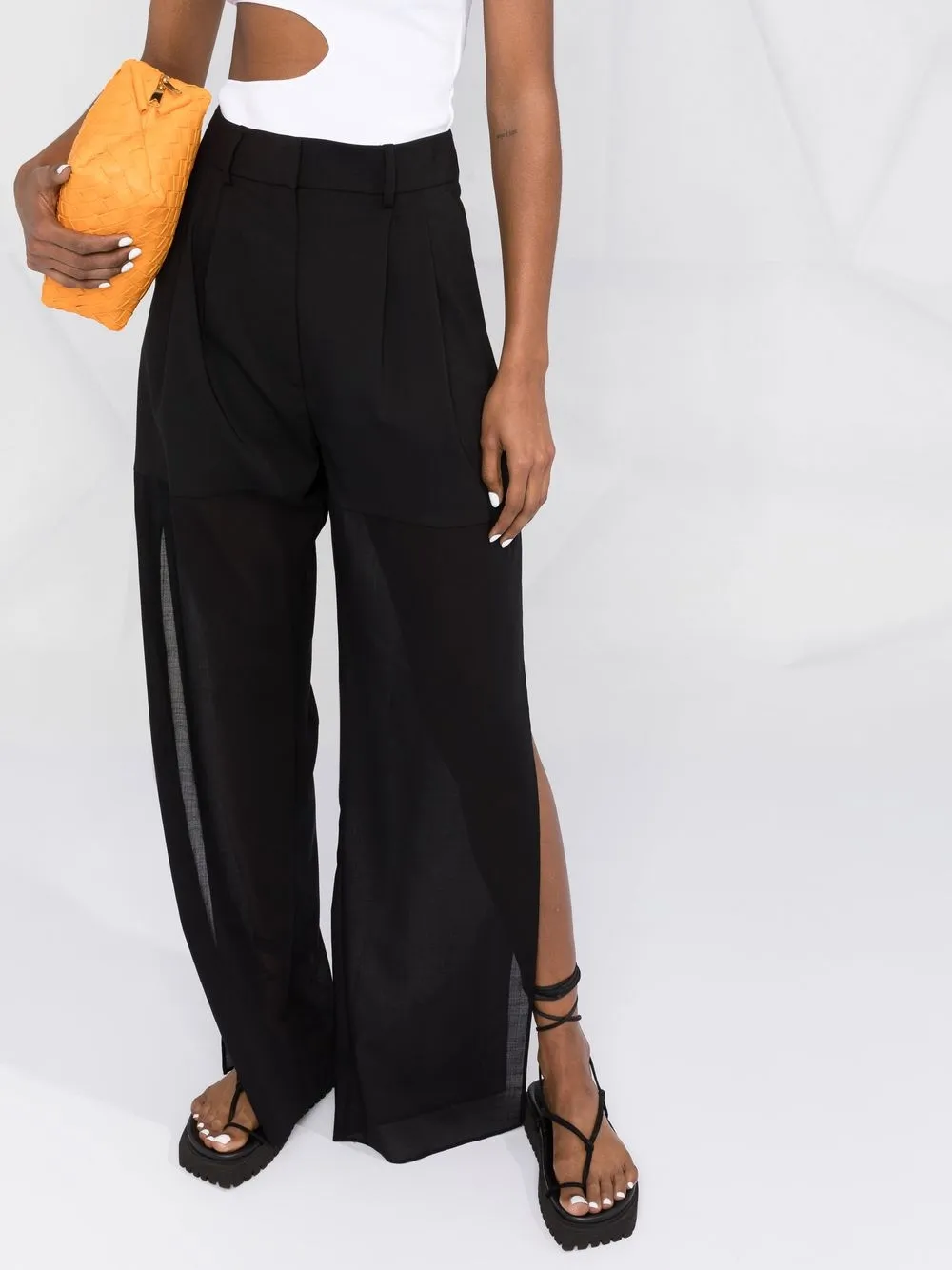 A.W.A.K.E. Mode side-slit Trousers - Farfetch