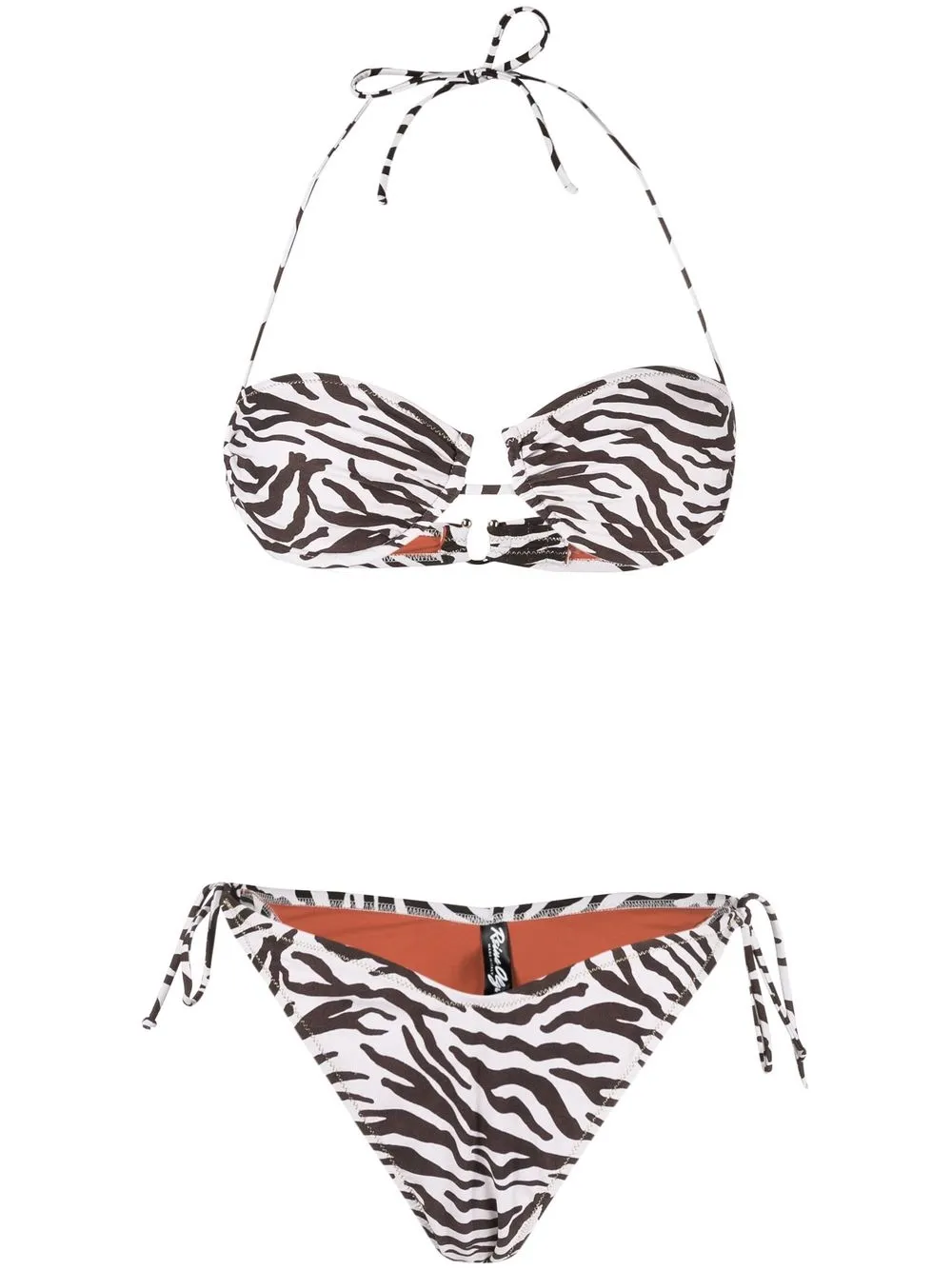 

Reina Olga bikini Penny con estampado de cebra - Neutro