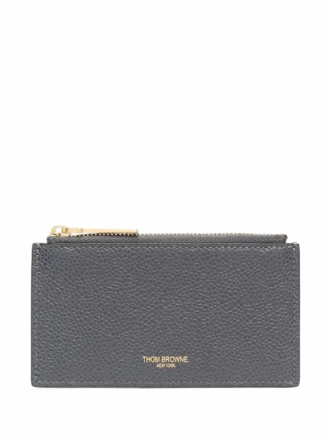 Thom Browne cartera compacta con estampado de rayas RWB