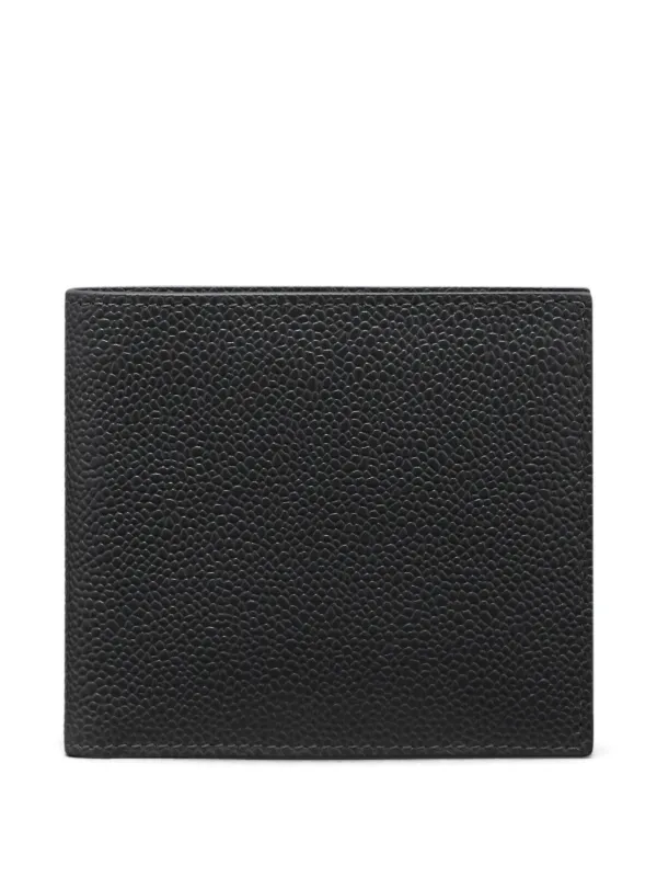 Thom Browne Pebble Grain Bifold Wallet in Black