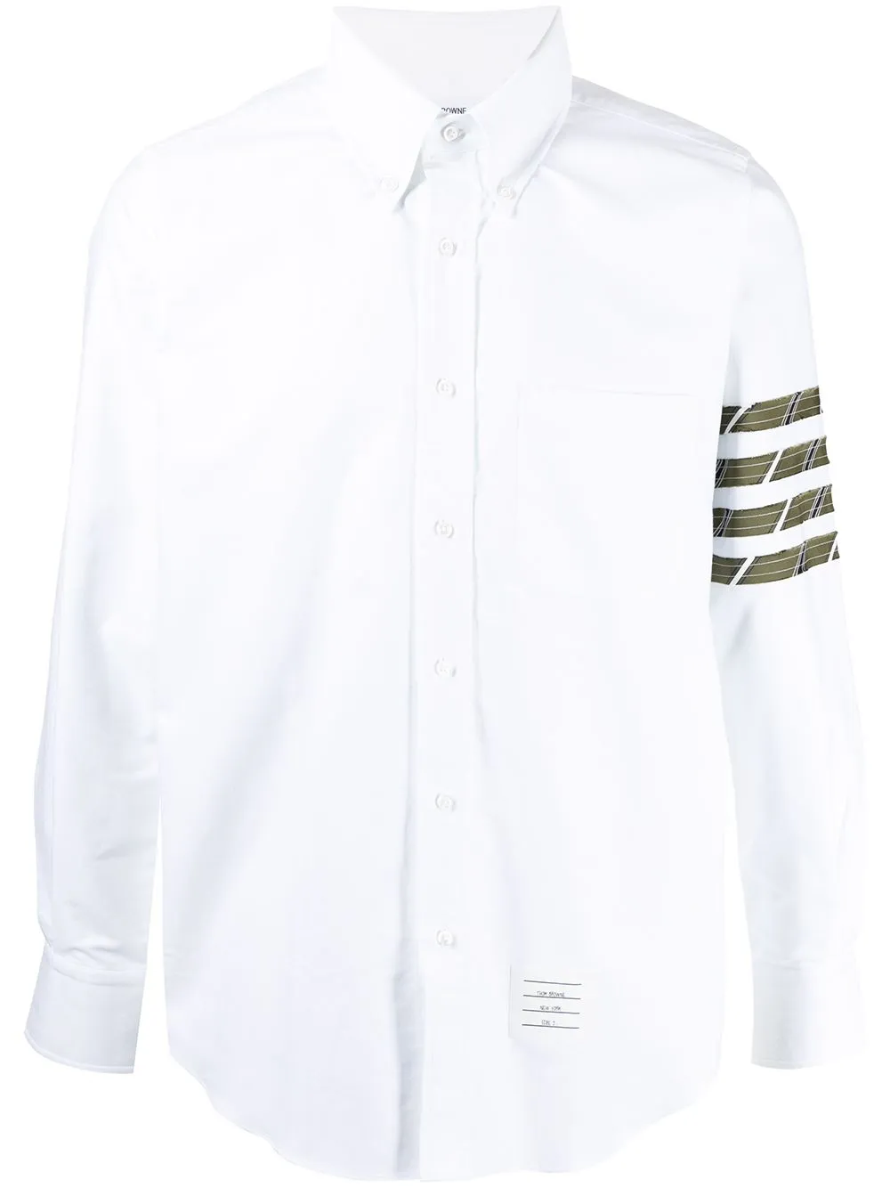 

Thom Browne 4-Bar stripe sleeve shirt - 350 GREEN