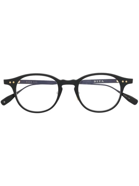 Dita Eyewear Ash engraved.-logo detail glasses