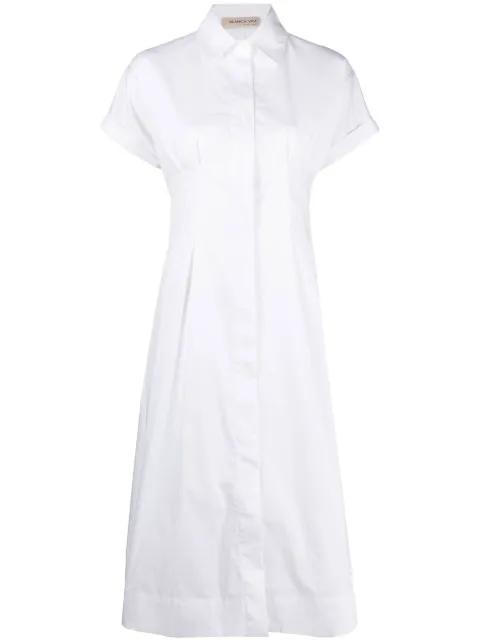 Blanca Vita vestido camisero manga corta