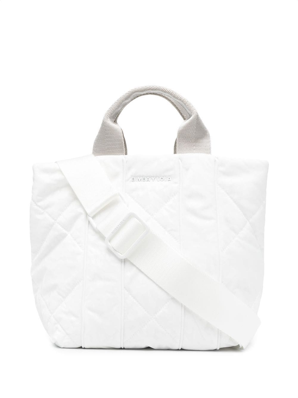 Bimba Y Lola logo-plaque Tote Bag - White