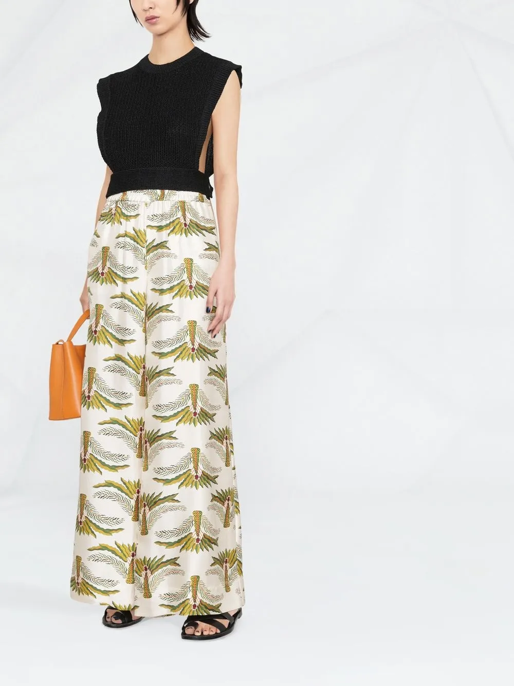 Ferragamo top corto en intarsia | Tops tejidos | Image 2